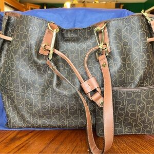 Calvin Klein Monogram Tote Bag